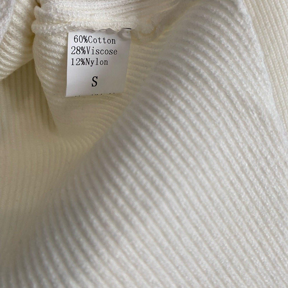 Commense Ribbed Sweetheart Neckline Top Size S - Picture 2 of 5
